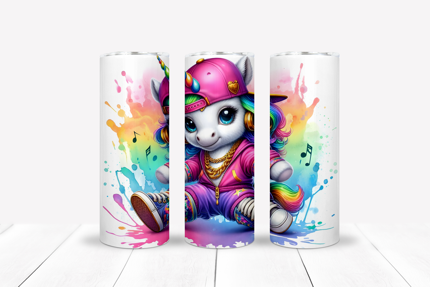 Hip Hop Unicorn Tumbler - 20 oz
