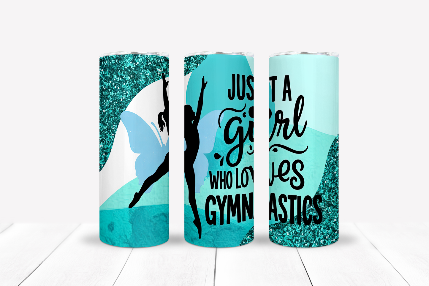 Just a Girl Loves Gymnastics Tumbler- 20 oz