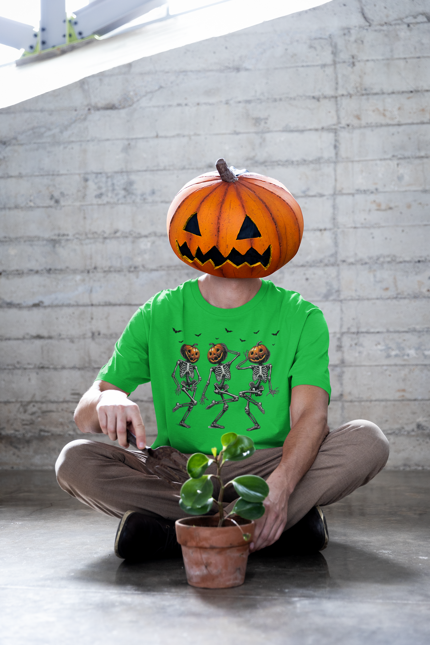 Halloween Skeleton Pumpkin