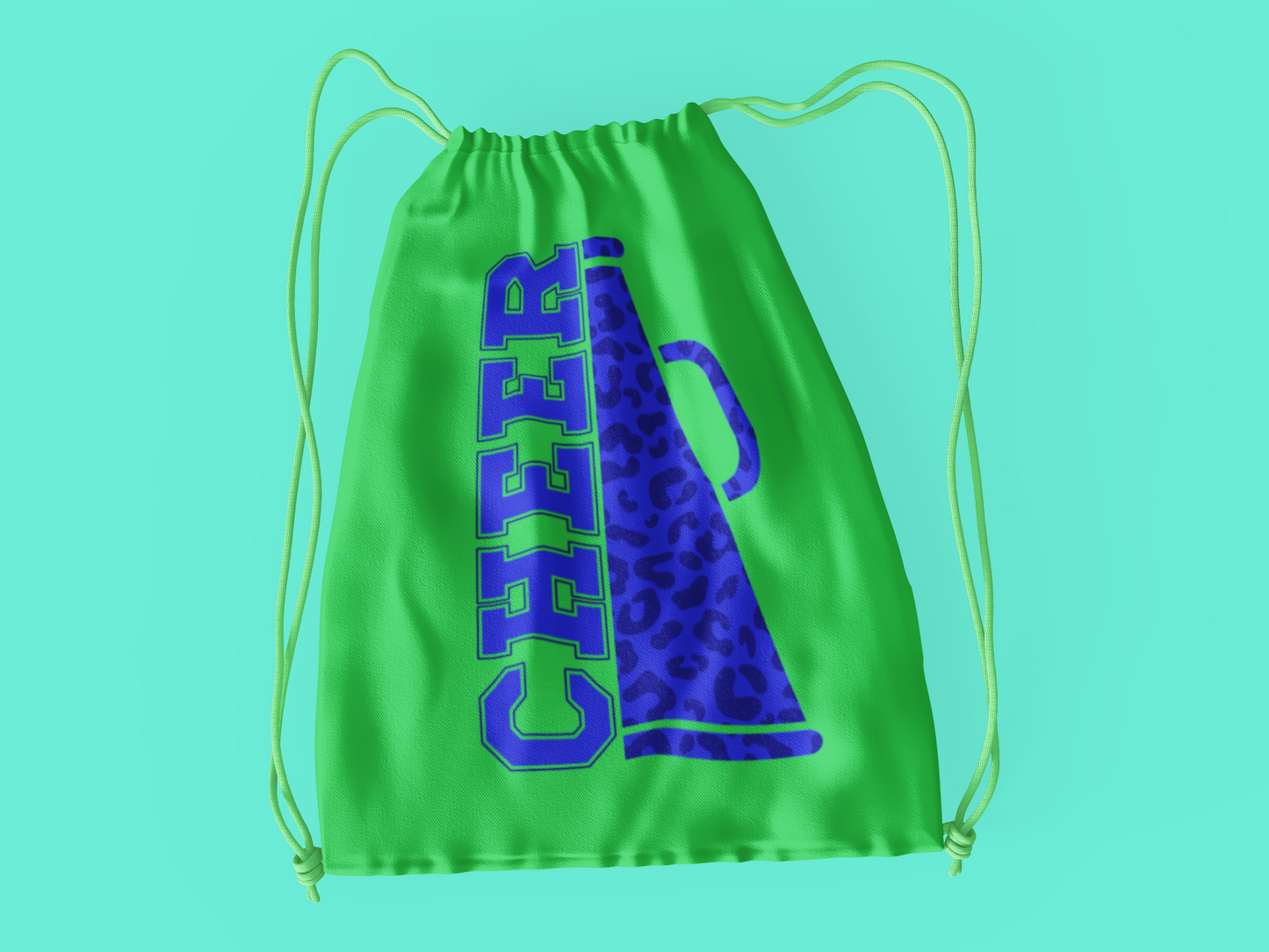 Cheer Megaphone Drawstring Bag