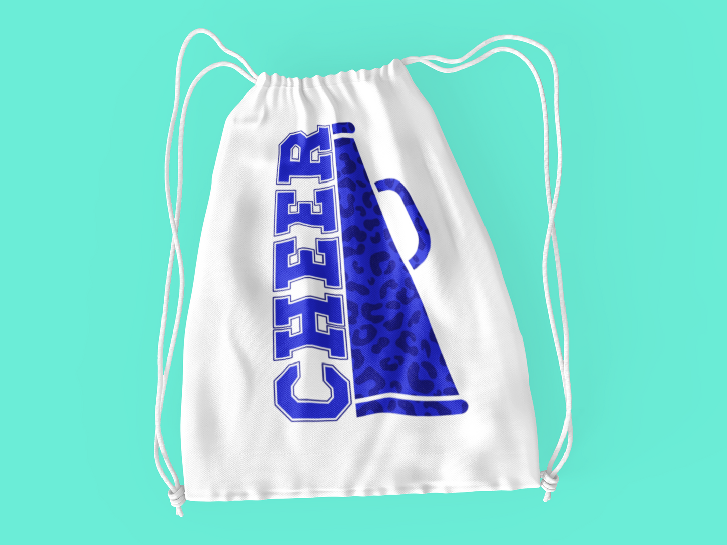 Cheer Megaphone Drawstring Bag
