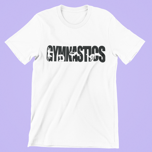 Gymnastics cutout white