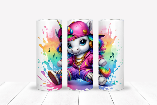 Hip Hop Unicorn Tumbler - 20 oz