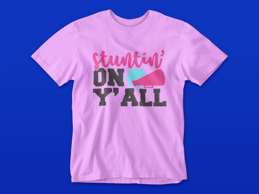 Cheer Stuntin' on Ya'll Youth Shirt
