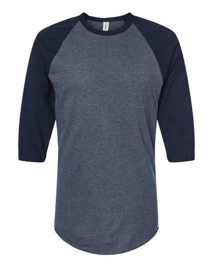 Unisex Raglan Quarter Sleeve T-shirt