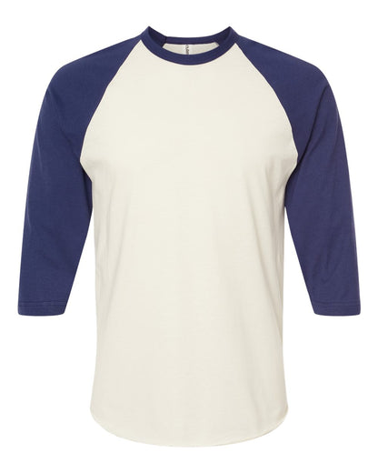 Unisex Raglan Quarter Sleeve T-shirt