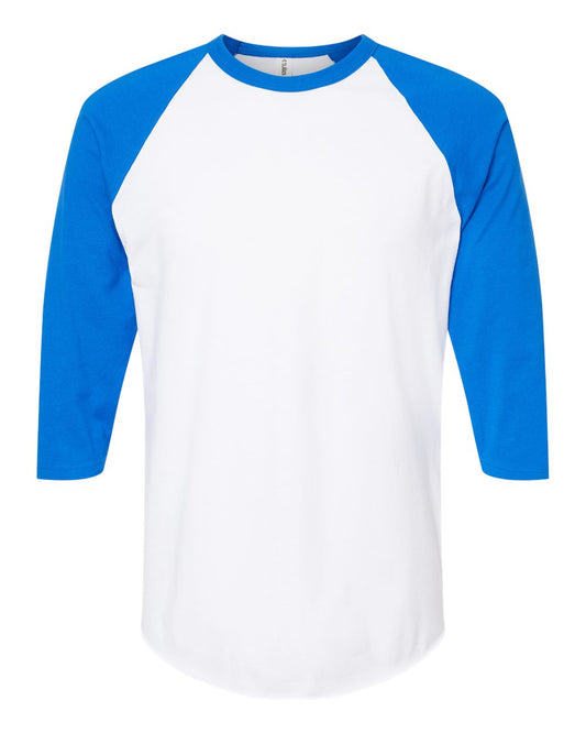 Unisex Raglan Quarter Sleeve T-shirt