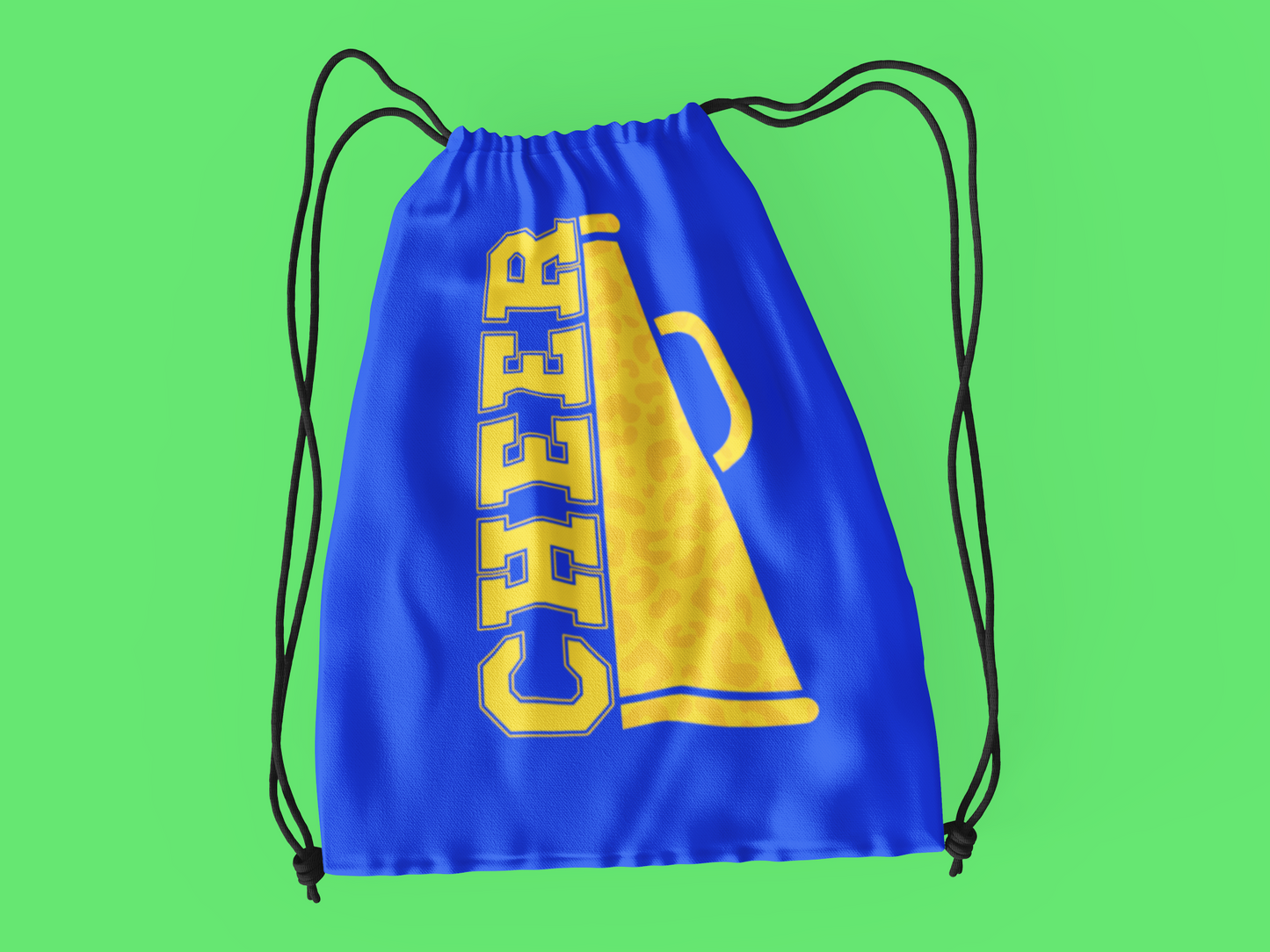 Cheer Megaphone Drawstring Bag