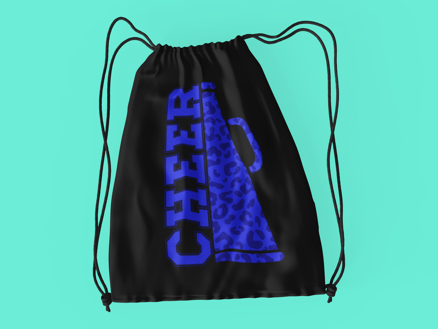 Cheer Megaphone Drawstring Bag