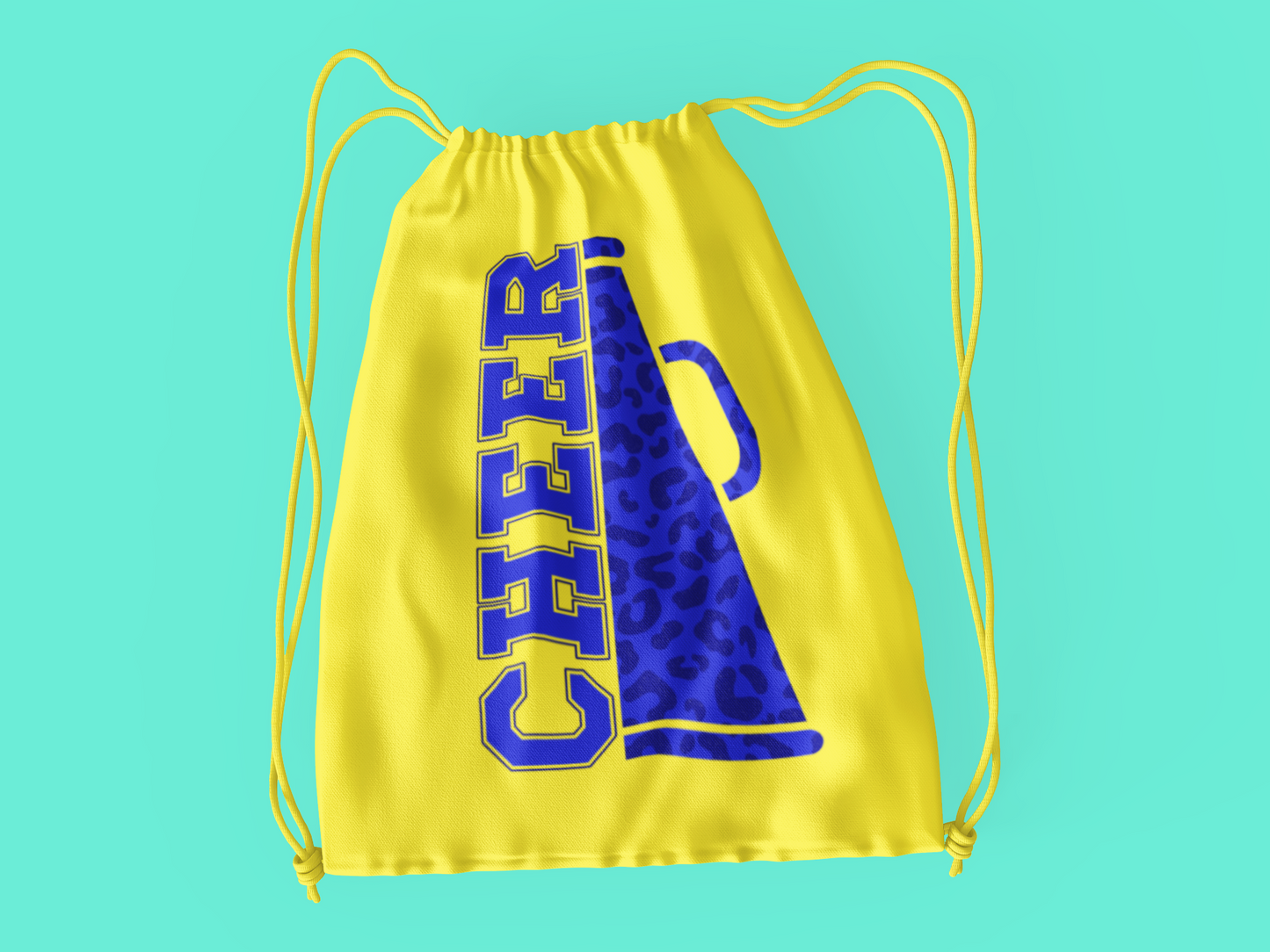 Cheer Megaphone Drawstring Bag
